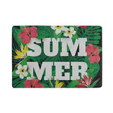 Passport Holder Colorful Summer Palm Tree Flower Floral Passport Cover Case Wallet Card Storage