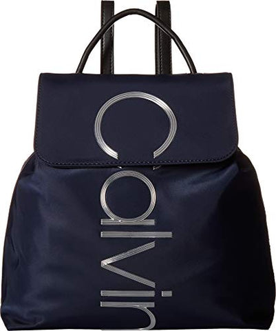 Calvin Klein Women's Mallory Nylon Backpack Navy One Size