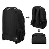 S-Zone Wheeled Backpack Rolling Carry-On Luggage Travel Duffel Bag