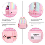 mibasies Toddler Backpack for Girls Kids Kindergarten Unicorn Rainbow Bag