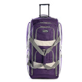 Olympia 33 Inch 8 Pocket Rolling Duffel, Dark Lavende