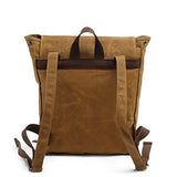 New, retro, trend, personality, oil wax waterproof, canvas bag, travel backpack, B0034
