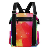 Colourlife Multicolor Block Stylish Casual Shoulder Backpacks Laptop School Bags Travel