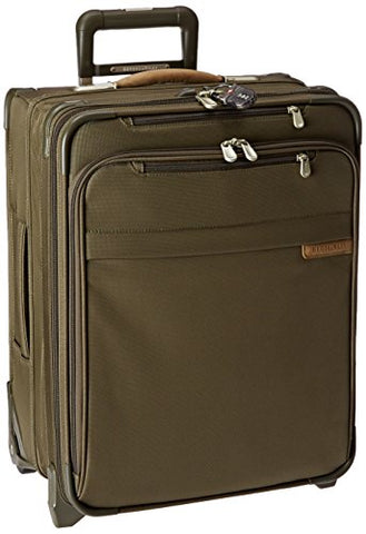 Briggs & Riley Baseline International Carry-On Wide Body Upright, Olive, Medium