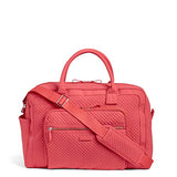 Vera Bradley Iconic Weekender Travel Bag, Microfiber, coral reef
