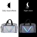 Sports Gym Bag with Shoe Compartment, Waterproof Weekender Bag Overnight Duffle Bag for Mens or