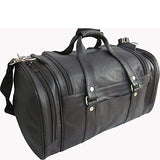 Amerileather 22" Jumbo Duffel Black/Duffel/Leather