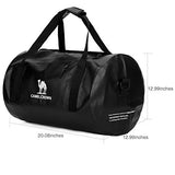 Camel Crown Waterproof Duffle Bag, 43L Lightweight Duffel Bag Traveling Backpack Luggage Bag Dry