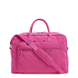 Vera Bradley Iconic Grand Weekender Travel Bag, Microfiber, Rose Petal