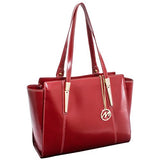 McKleinUSA 97506 Women's Business Tote, Leather, 16"x6"x12.75", Red