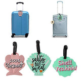 Carise Creative Cartoon Shell Travel Luggage Tags Silica Gel Girl Suitcase ID Holder Baggage