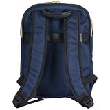 Kenneth Cole Reaction Women's Chevron Quilted Polyester Twill 15.6" Laptop Backpack, Navy One Size