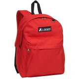 Everest Luggage Classic Backpack, Red, Large