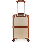 Rockland Stage Coach 20 Inch Rolling Trunk, Champagne, One Size