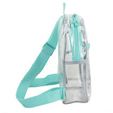 Eastsport 100% Transparent Clear MINI Backpack (10.5 by 8 by 3 Inches) with Adjustable Straps,