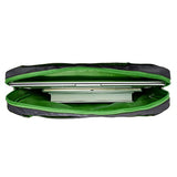 Vangoddy Nineo 13 Nylon Padded Laptop Messenger Bag (Grey / Green) For Acer Switch 3 5 / Alpha 12 /