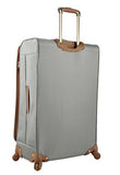 Steve Madden Luggage 3 Piece Softside Spinner Suitcase Set Collection (One Size, Harlo Gray)