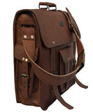 Leather Briefcase Large Messenger Shoulder Bag Rugged Leather Computer Laptop Bag