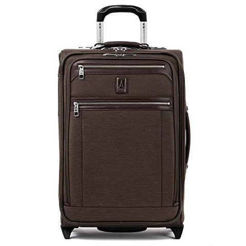 Travelpro Luggage Platinum Elite 22" Carry-On Expandable Rollaboard W/Usb Port, Rich Espresso