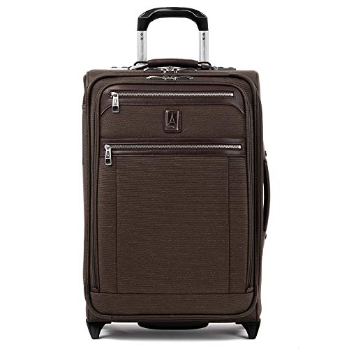 Travelpro Luggage Platinum Elite 22" Carry-On Expandable Rollaboard W/Usb Port, Rich Espresso
