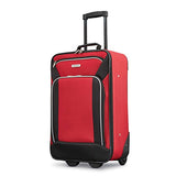 American Tourister Fieldbrook Xlt 3Pc Set (Bb/ 21/25 Upright), Red/Black