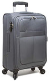 Dejuno Tuscany 3-Piece Lightweight Spinner Luggage Set-Grey