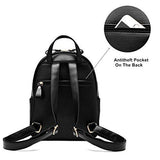 Cute Mini Leather Backpack Fashion Small Daypacks Purse for Teen Girls and Women (Bronze)