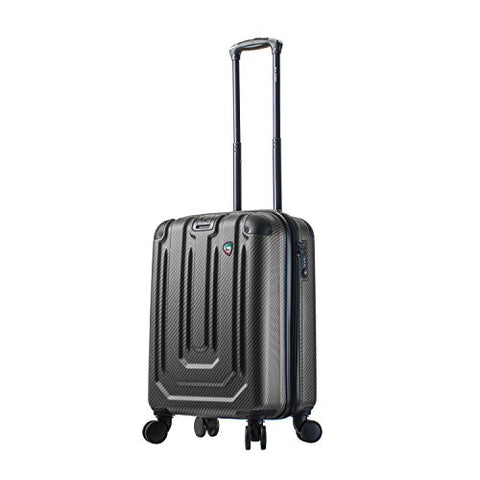 Mia Toro Italy Angolo Hardside Spinner Carry-on, Black