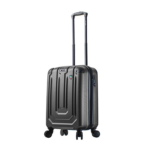 Mia Toro Italy Angolo Hardside Spinner Carry-on, Black