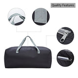 Foldable Duffel Bag 30" / 75L Lightweight with Water Rresistant for Travel (Black)