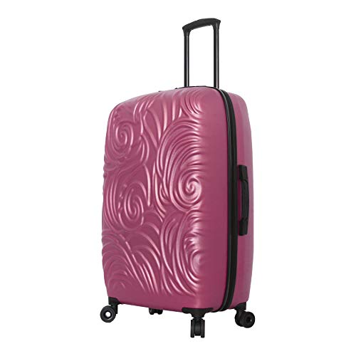 Mia Toro Italy Swirl Hard Side 28 Inch Spinner, Rose
