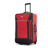 American Tourister Fieldbrook Xlt 4Pc Set (Bb/Wh Dfl/21/25 Upright), Red/Black