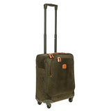 Bric's Life 21 Inch International Spinner Carry-On Luggage, Olive