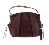 Aimee Kestenberg Pebble Leather& Suede Hobo Tuscany Mahogany New A282316