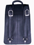 Leatherbay Leather Mini Backpack,Black,One Size