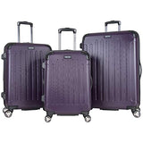 Kenneth Cole Reaction Renegade 24" Hardside Expandable 8-Wheel Spinner Checked Luggage, Deep Purple
