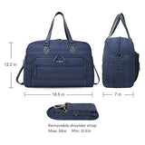 ECOSUSI Weekender Bag Travel Duffle Bag Overnight Bag Carry-on with Trolley Sleeve Fit up to 15.6