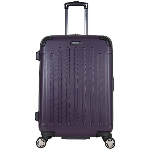 Kenneth Cole Reaction Renegade 24" Hardside Expandable 8-Wheel Spinner Checked Luggage, Deep Purple