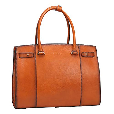 Banuce Vintage Full Grains Italian Leather Handbag for Women Ladies Satchel Purse Shoulder Bag Tote