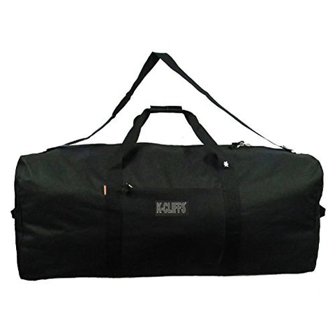 Heavy Duty Cargo Duffel Large Sport Gear Drum Set Equipment Hardware Travel Bag Rooftop Rack Bag (30" x 15" x 15", Black)