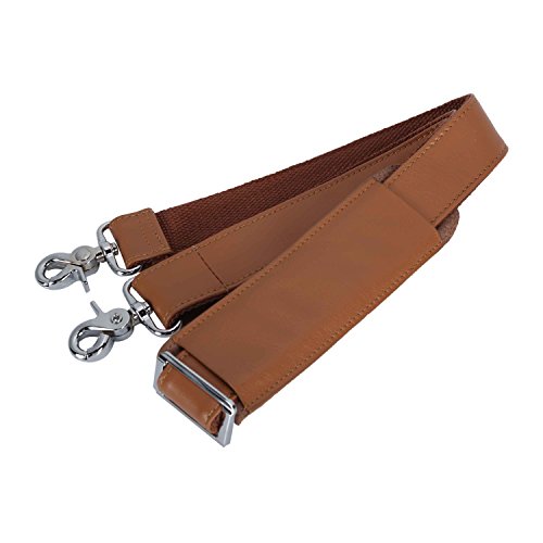 BAIGIO Leather Adjustable Padded Replacement Shoulder Strap for Bags, Briefcases, Duffels,