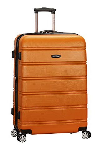 Rockland Abs 28" Expandable Spinner Luggage, Orange