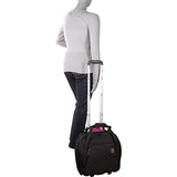 Delsey Quilted Rolling Underseat Bag For Carry-On Fits Overhead & Under Airline Seat - (Purple)