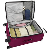 London Fog Cranford 25" Expandable Spinner, Cranberry