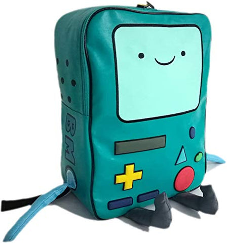 Adventure Time with Finn and Jake backpack CN BMO schoolbag Beemo Be more Cartoon Robot High-grade PU Green