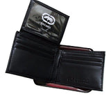 Ecko Unltd. World Famous Rhino Men's Genuine Leather Black Wallets - Gift Boxed Keepsake Metal Box,