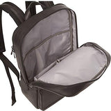 eBags Slim Colombian Leather Laptop Backpack (Black)