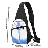 Sai-lor Mo-on Chest Bag Casual Sling Backpack Hiking Daypack Convertible Shoulder Pack