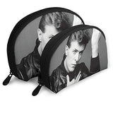 Gltiosr David Bowie Forever Womens Shell Portable Travel Toiletry Bags Clutch Pouch Cosmetic