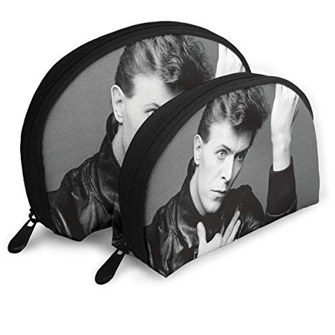 Gltiosr David Bowie Forever Womens Shell Portable Travel Toiletry Bags Clutch Pouch Cosmetic